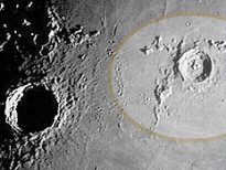 Lunar crater of Boskovic, Moon 