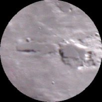 Lunar crater of Boskovic, Moon 