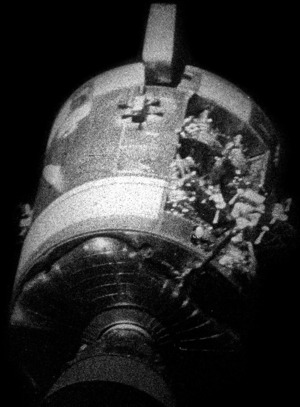 Damaged Apollo-13 module