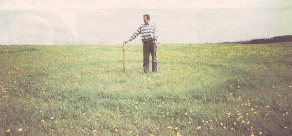 Anicetas Bytautas in his meadow