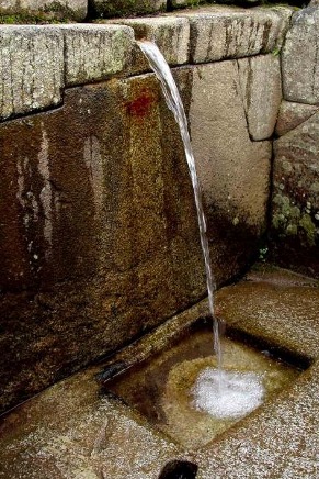 Ritual spring at Machu Picchu