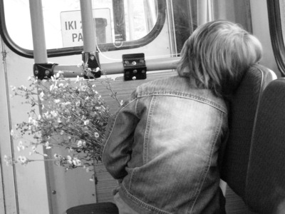 Vaikas su glm / Child anf flowers
