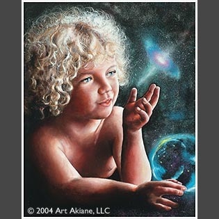 Painting of Akiane: Journey