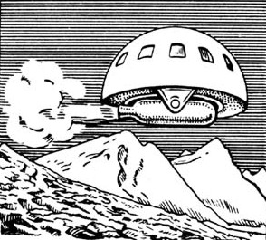 Kibalio raketa skrenda horizontaliai/ Flying rocket of Kibalchich