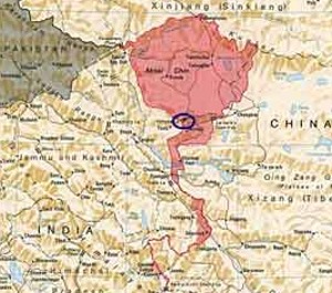 Map of Ladakh